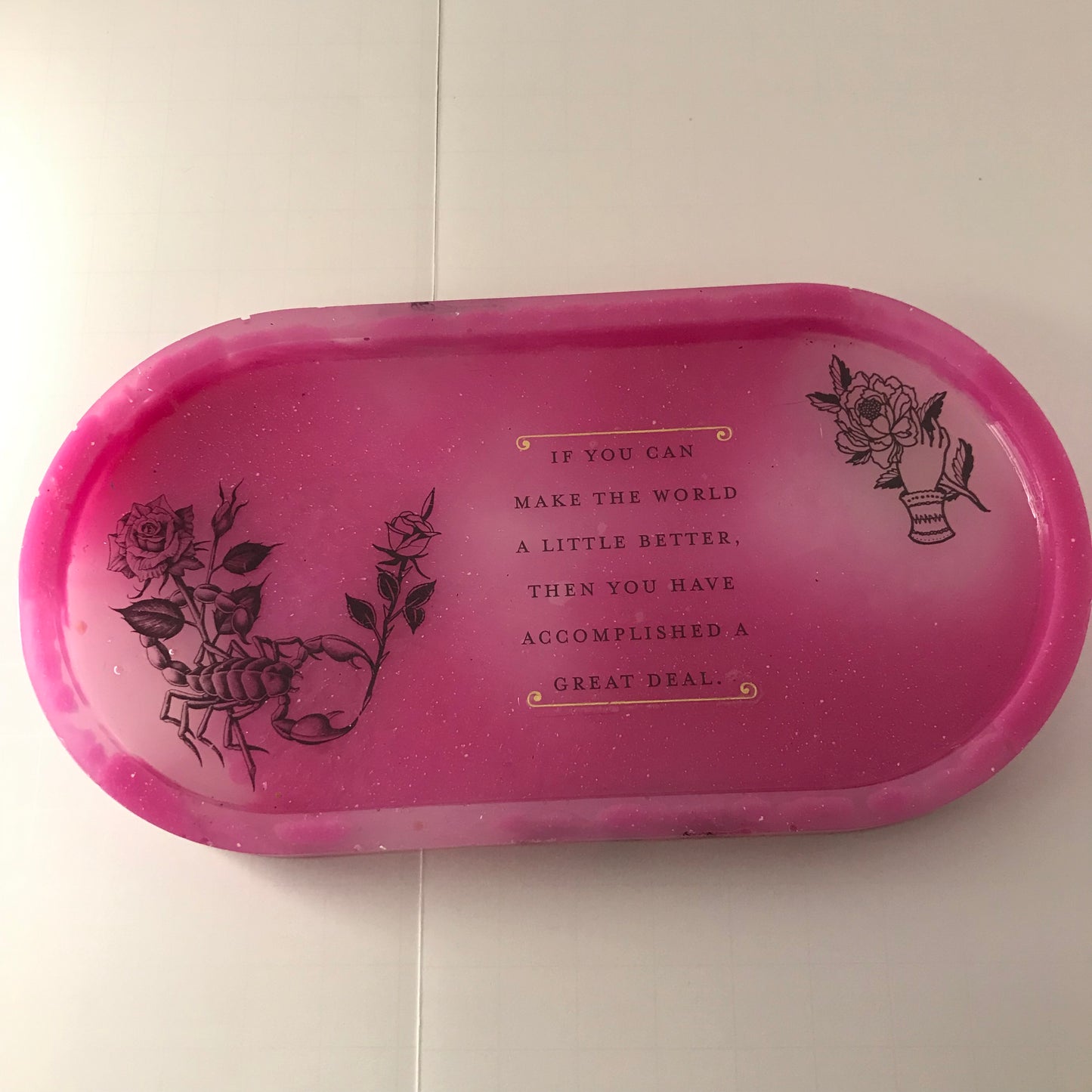 Resin Portable Oval Tray