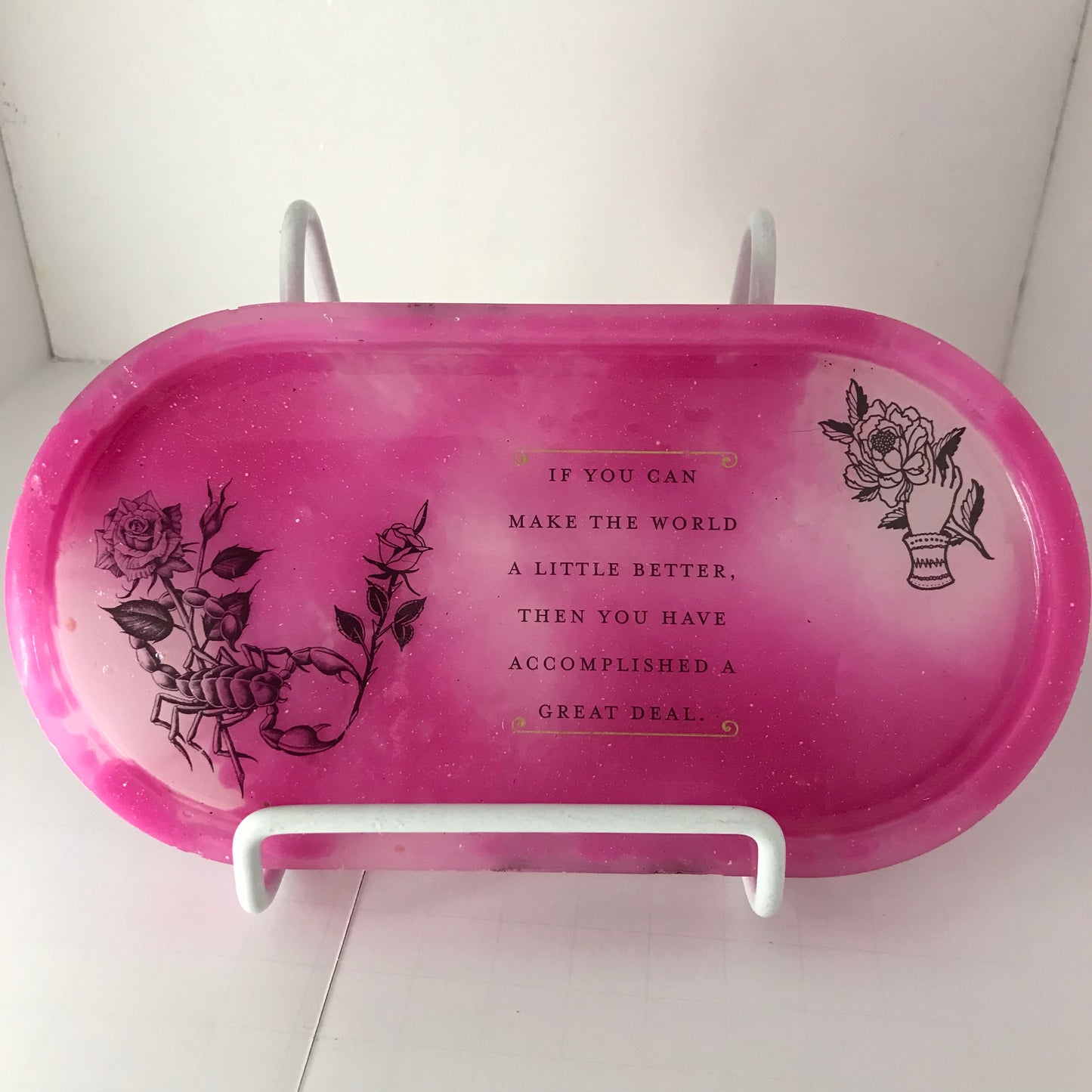 Resin Portable Oval Tray