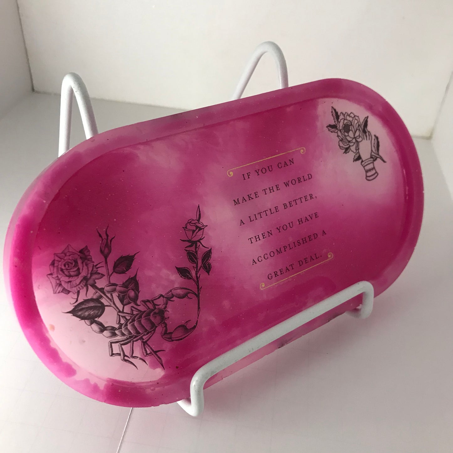 Resin Portable Oval Tray