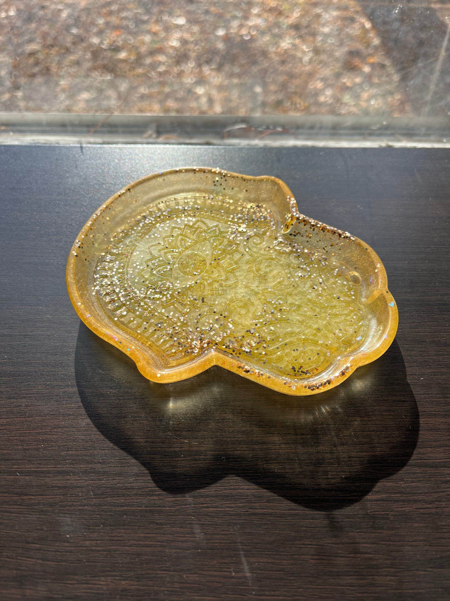 Resin Trinket Jewelry Crystals Arts Crafts Money Change Crystals Office Supplies Rolling Portable Multi Use Hamsa Prayer Tray