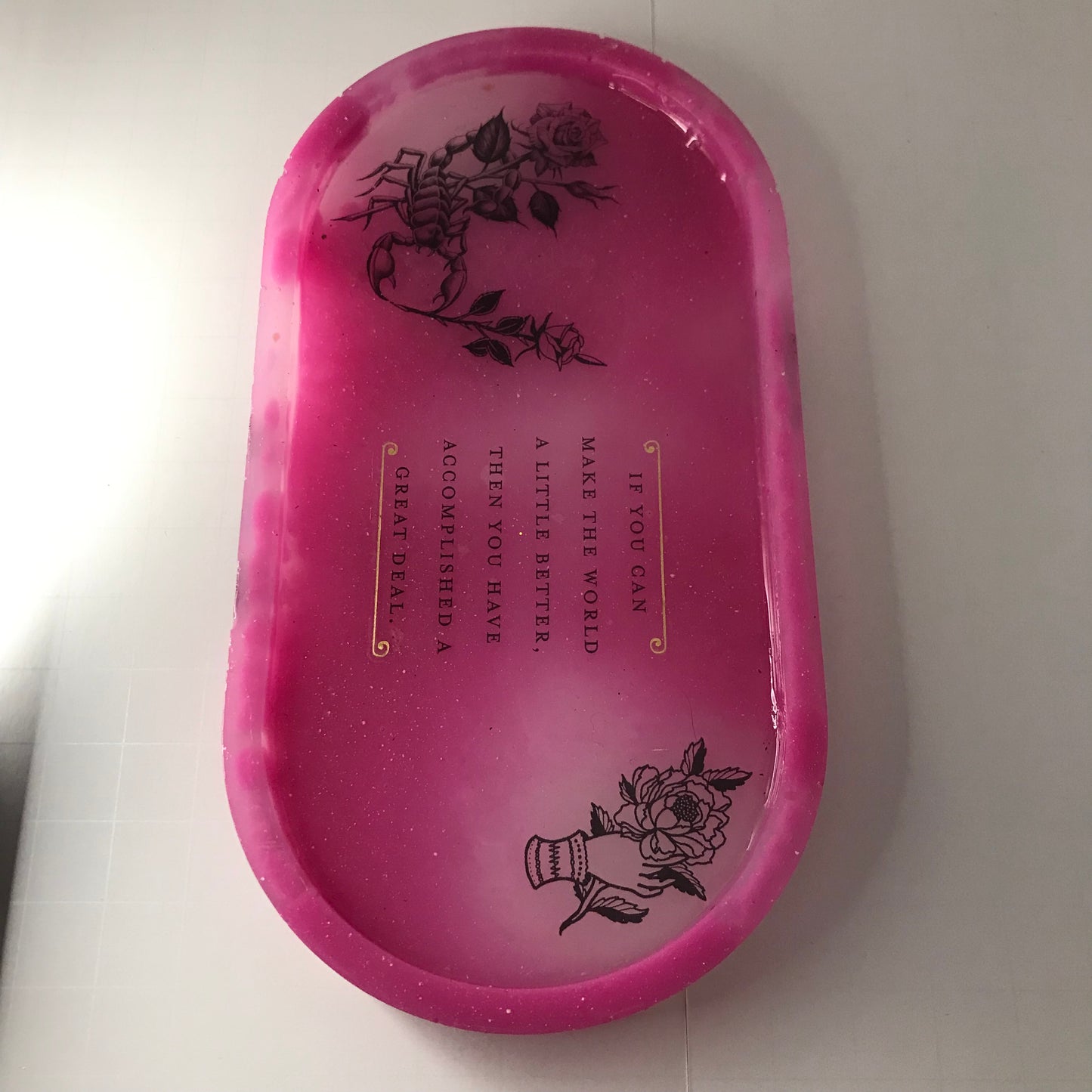 Resin Portable Oval Tray