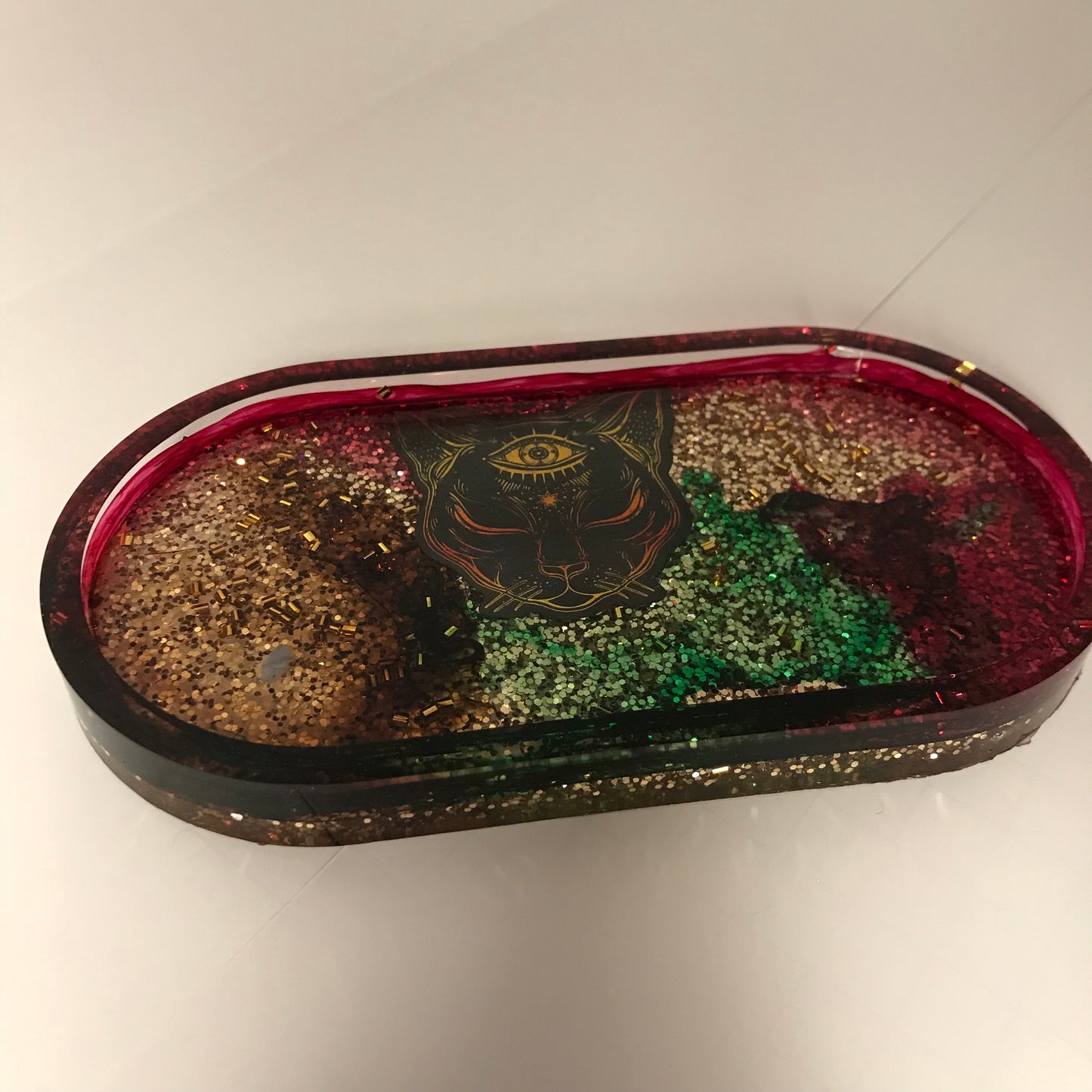 Resin Portable Oval Tray